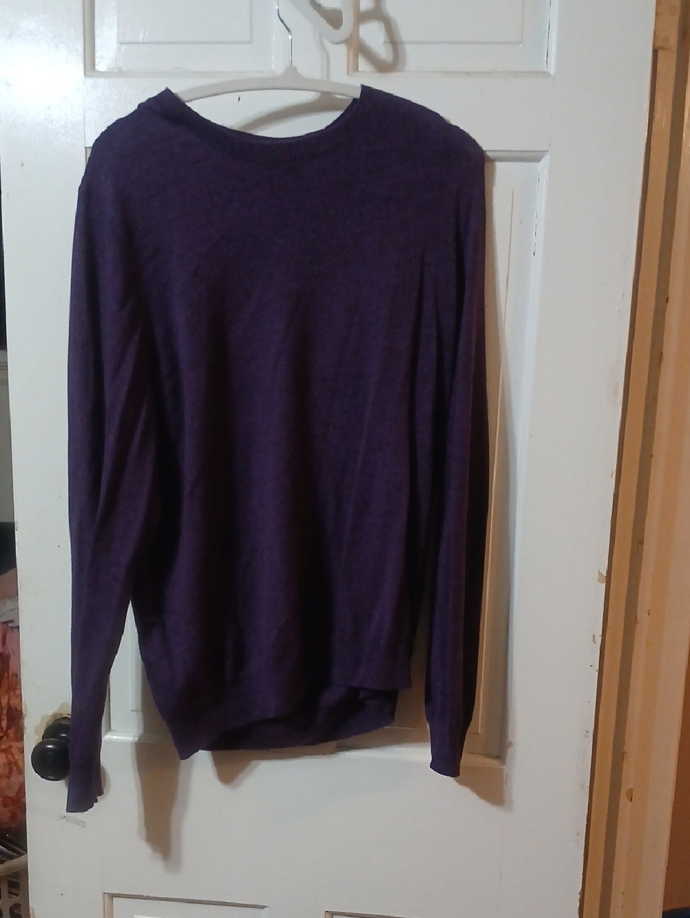 Jos. A. Bank Purple Merino Wool Sweater